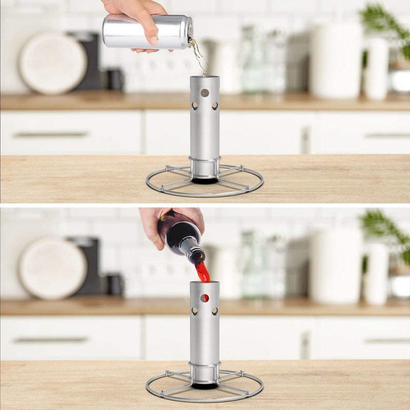 DELSbbq Turkey Fryer Flavor Infuser Stand for Char-Broil Big Easy Oil-Less, Stainless Steel Turkey Chicken Fryer for Deep Fry Pot/Grill BBQ, Beer Can Chicken Holder for Charbroil 4897766R06 - Image 5